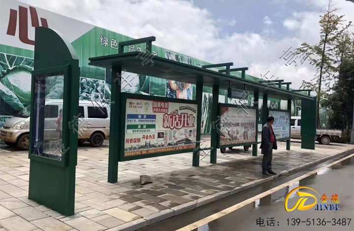 浙江候车亭安装使用中