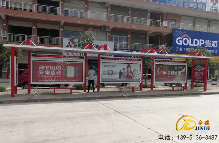陕西候车亭安装使用中
